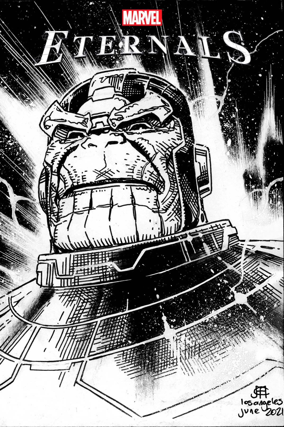 Eternals #9 Cheung Headshot Sketch Var (Cheung Headshot Sketch Var) Marvel Prh Comic Book 2022