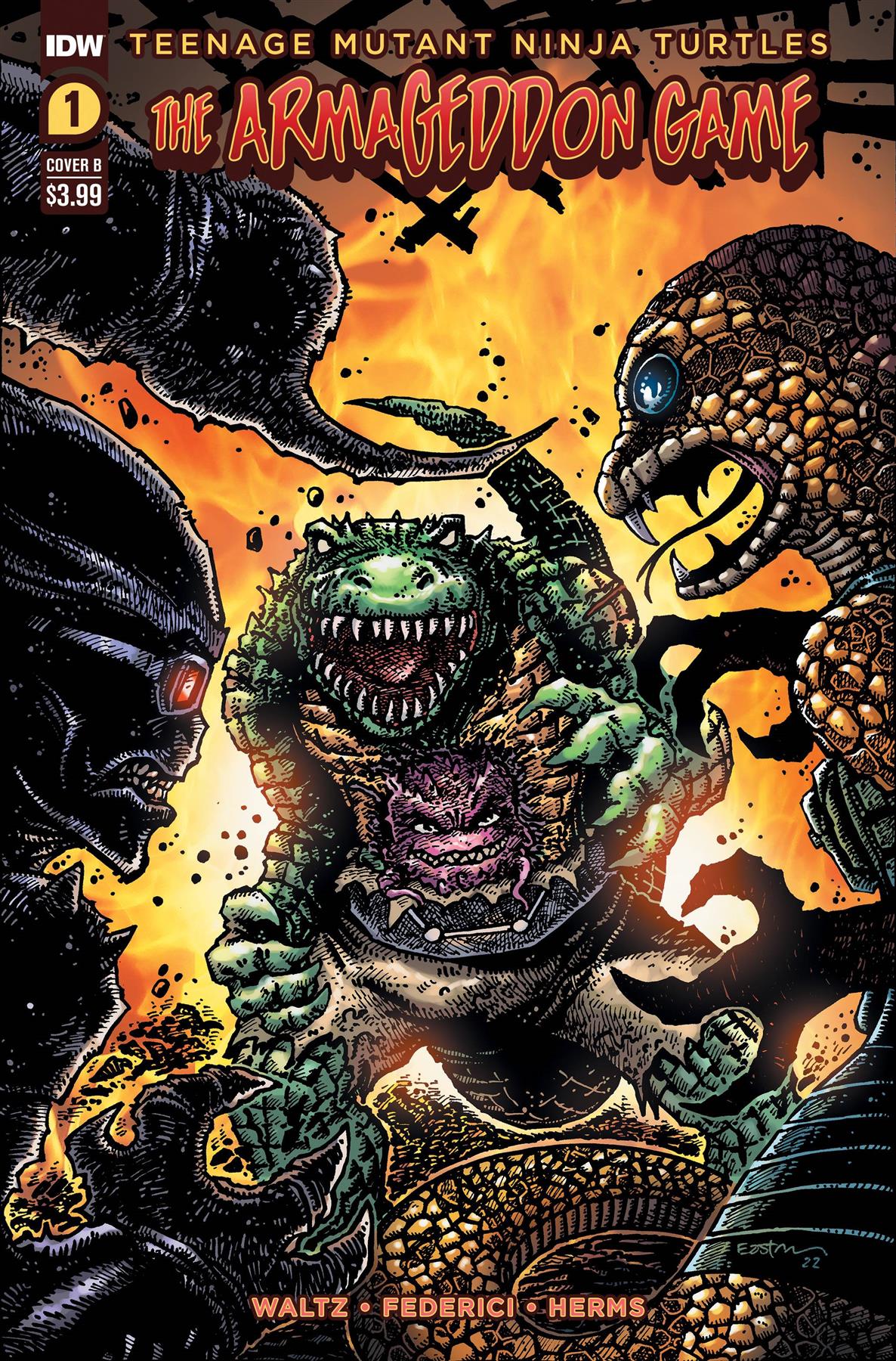 Tmnt Armageddon Game #1 Cvr B Eastman Idw Publishing Comic Book