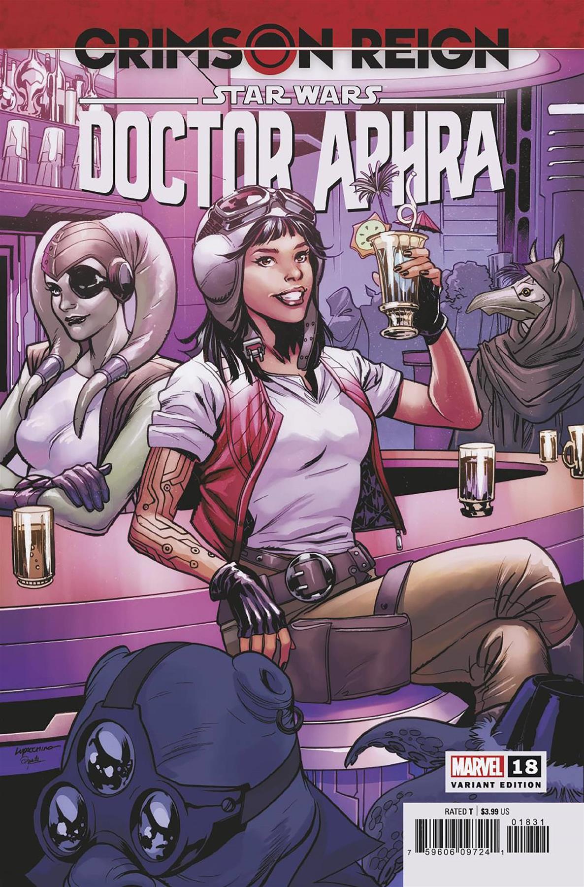 Star Wars Doctor Aphra #18 LUPACCHINO Var Marvel Prh Comic Book 2022