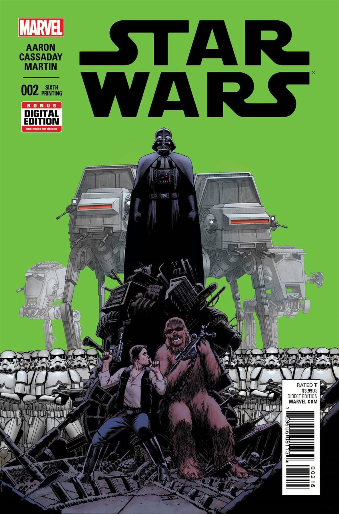 Star Wars #2 Cassaday 6th Ptg Var Marvel Comics Comic Book