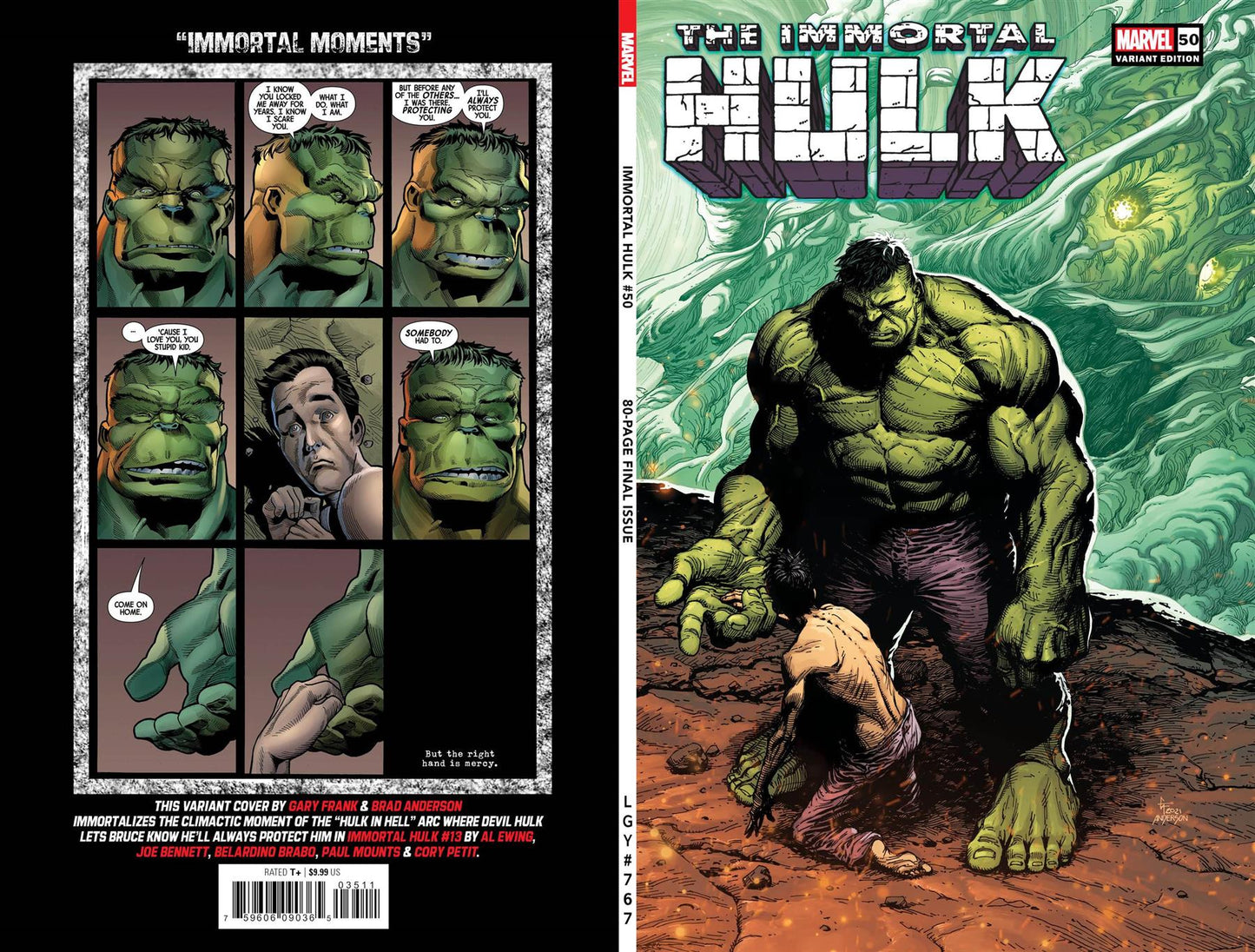 Immortal Hulk #50 Frank Var Marvel Prh Comic Book