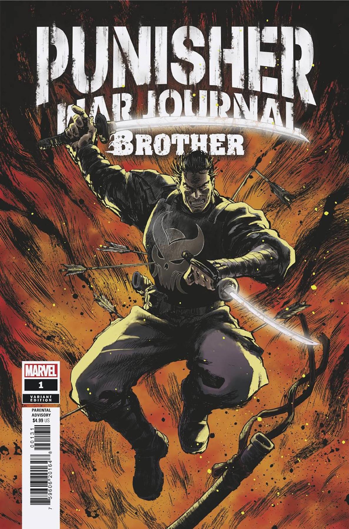 Punisher War Journal Brother #1 Superlog Var () Marvel Prh Comic Book 2022