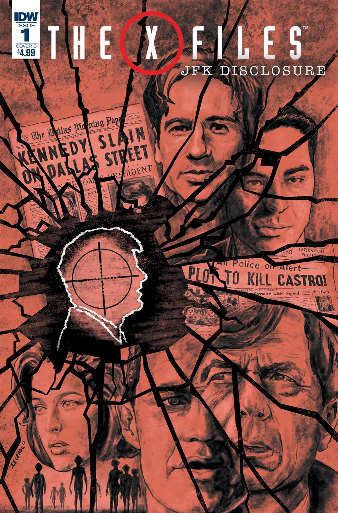 X-files Jfk Disclosure #1 (Cvr B Lendl) Idw Publishing Comic Book