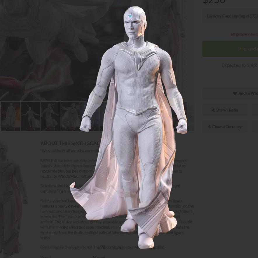 The Vision Sixth Scale Figure Hot Toys