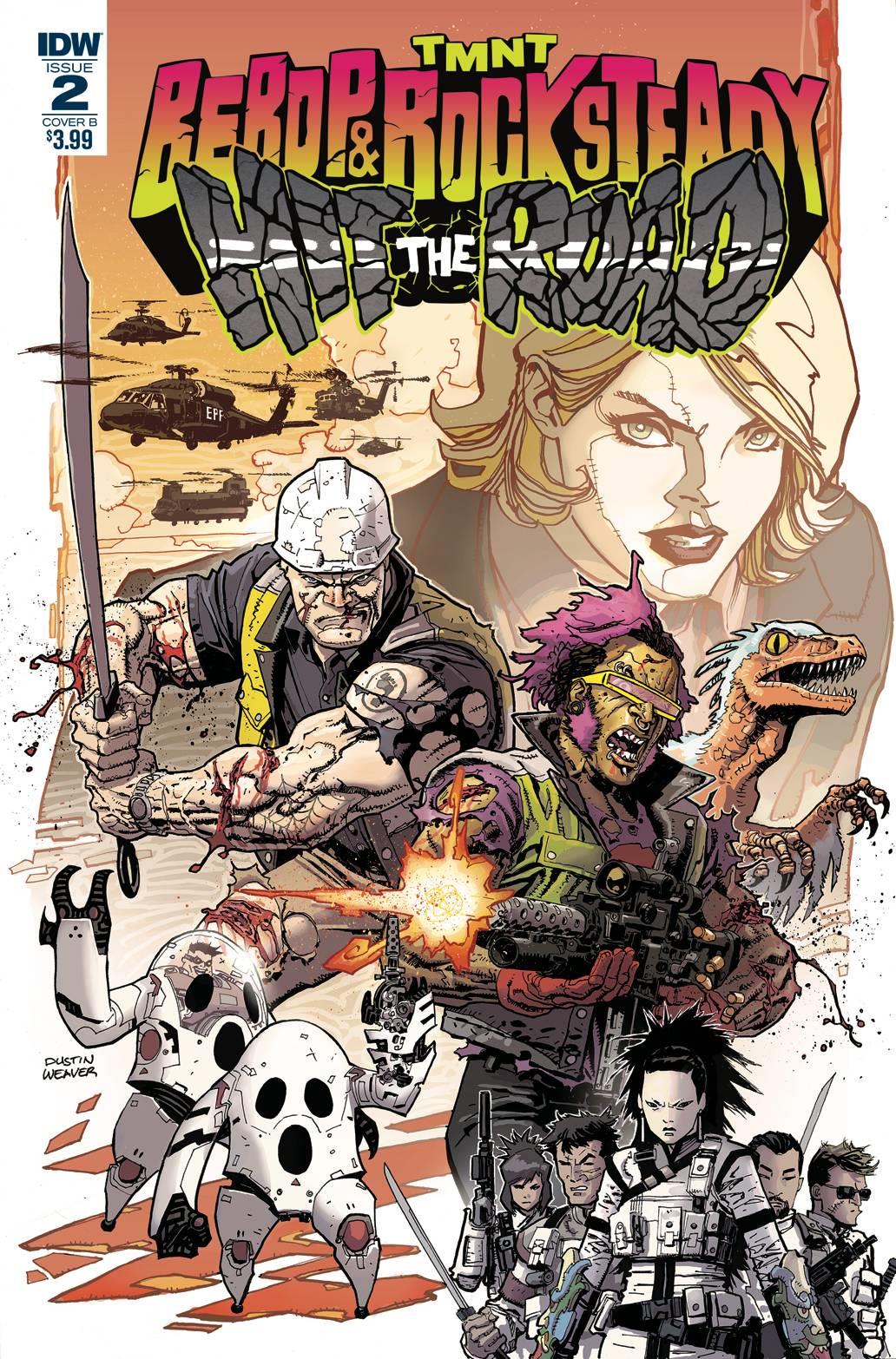 Tmnt Bebop Rocksteady Hit The Road #2 (Cvr B Weaver) Idw Publishing Comic Book