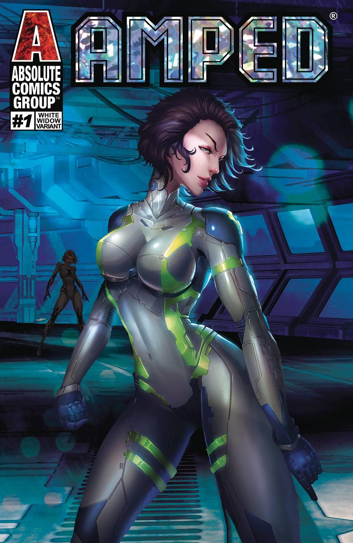 Amped #1 White Widow Cvr (White Widow Cvr) Red Giant Entertainment Comic Book