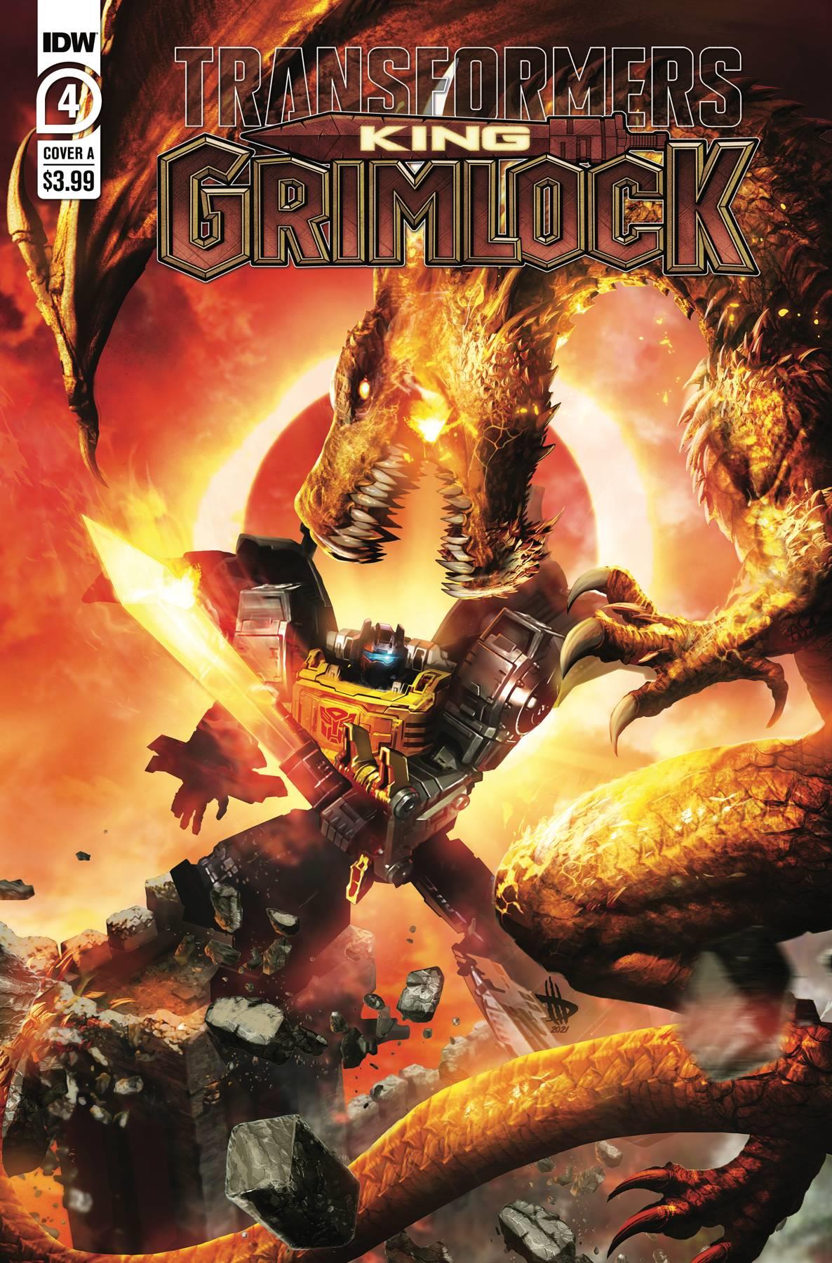 Transformers King Grimlock #4 (of 5) Cvr A Wilkins Idw Publishing Comic Book