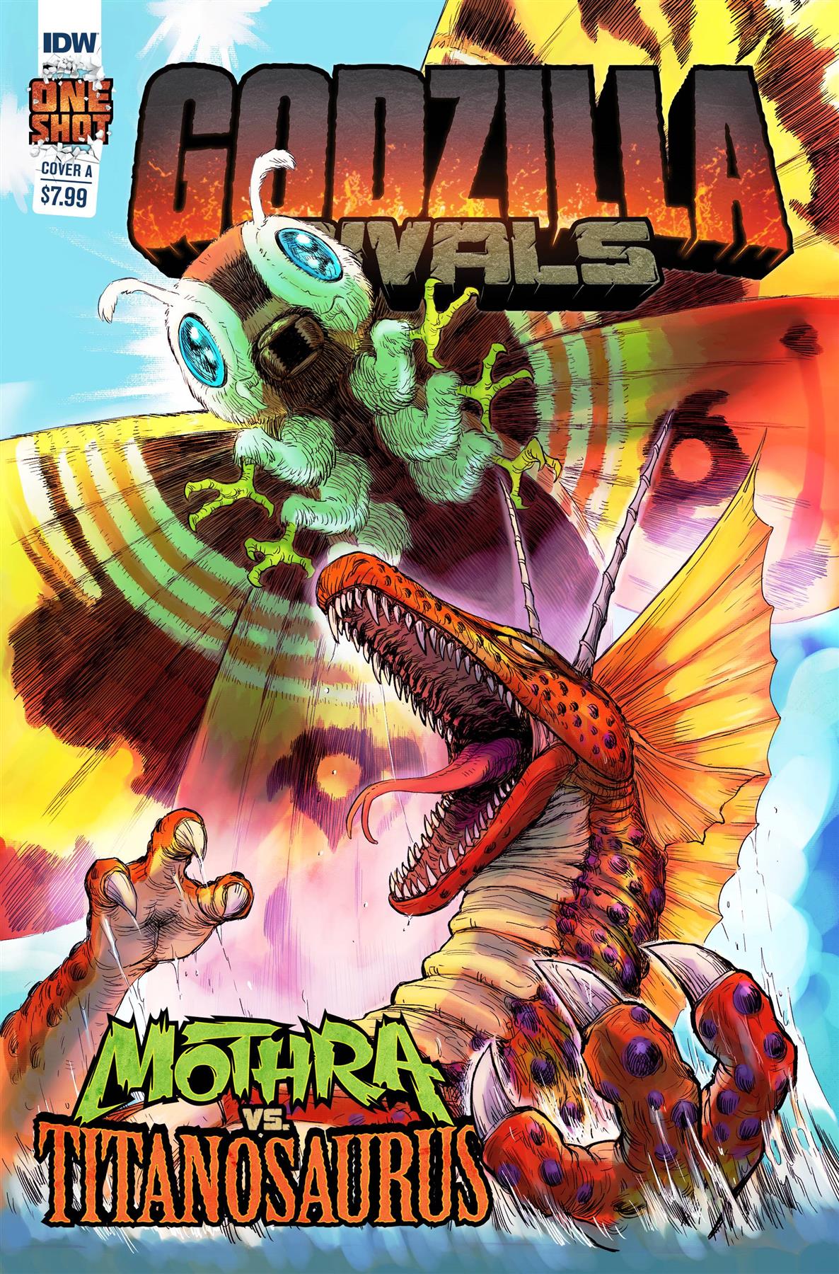 Godzilla Rivals Mothra Vs Titanosaurus Cvr A Wind (mr) Idw Publishing Comic Book
