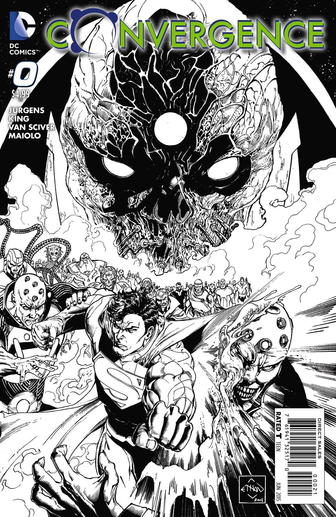 Convergence #0 Black & White Var Ed (Black & White Var Ed) DC Comics Comic Book