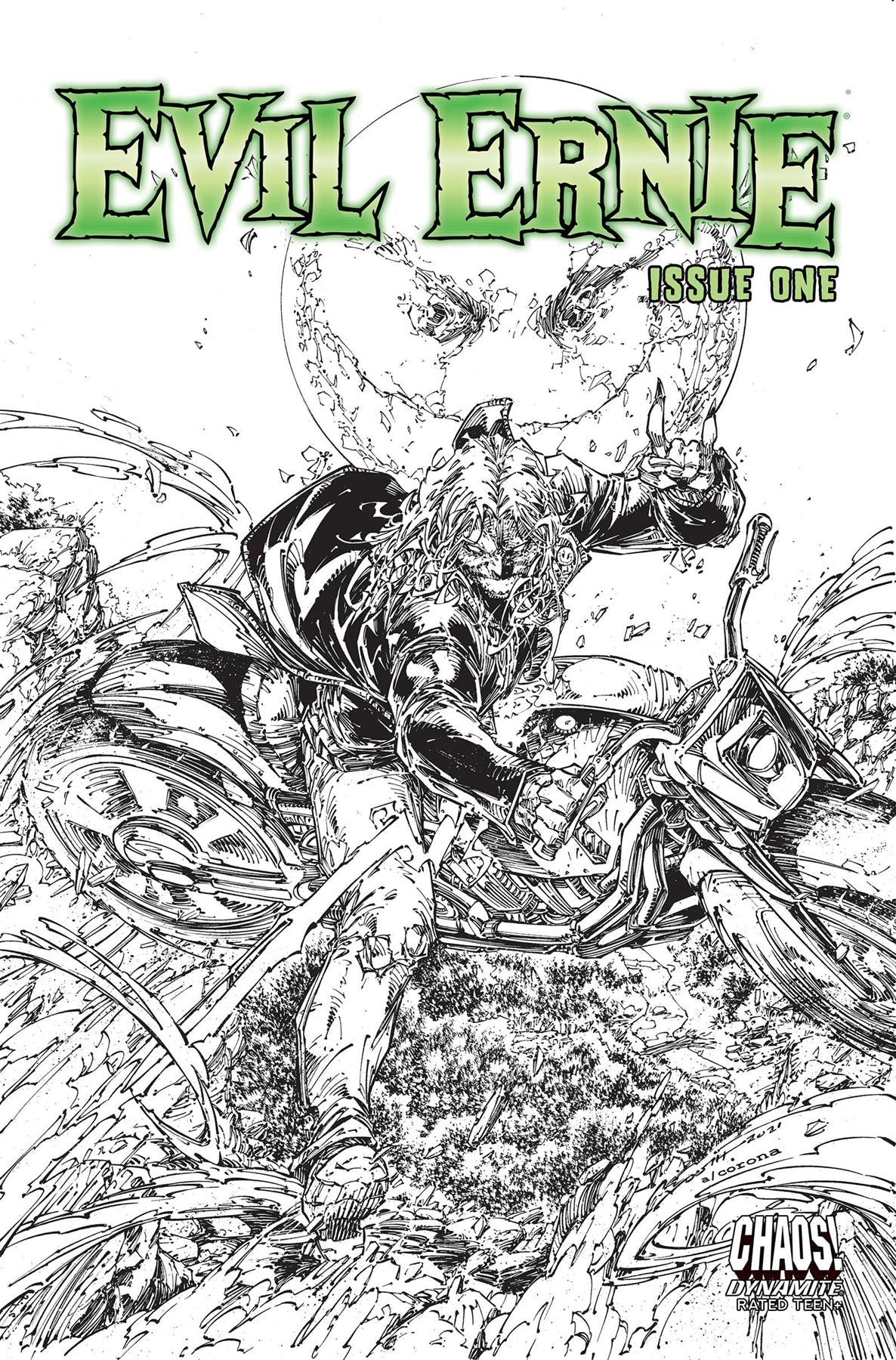 Evil Ernie #1 Cvr D 10 Copy Incv Booth B&w Incv Dynamite Comic Book