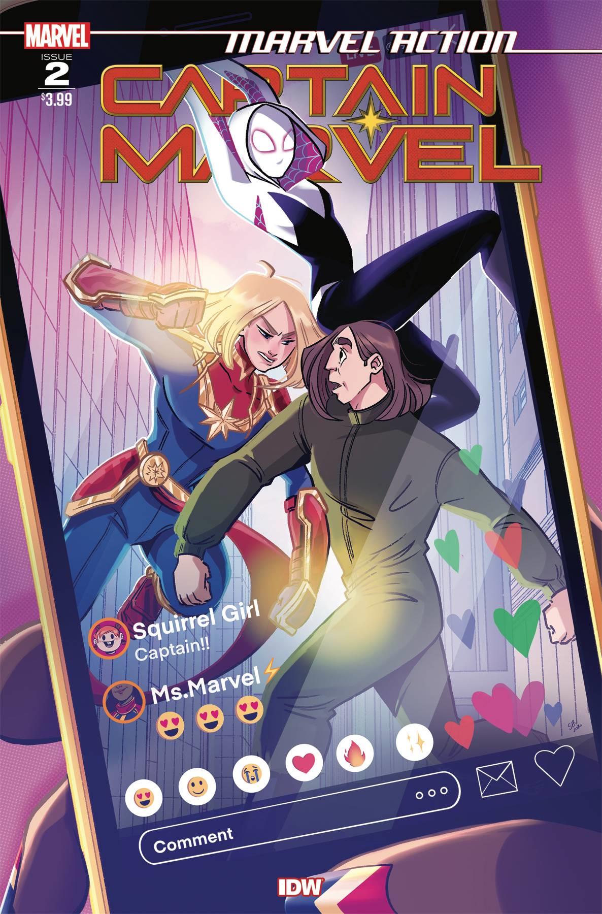 Marvel Action Captain Marvel #2 Idw Publishing Comic Book