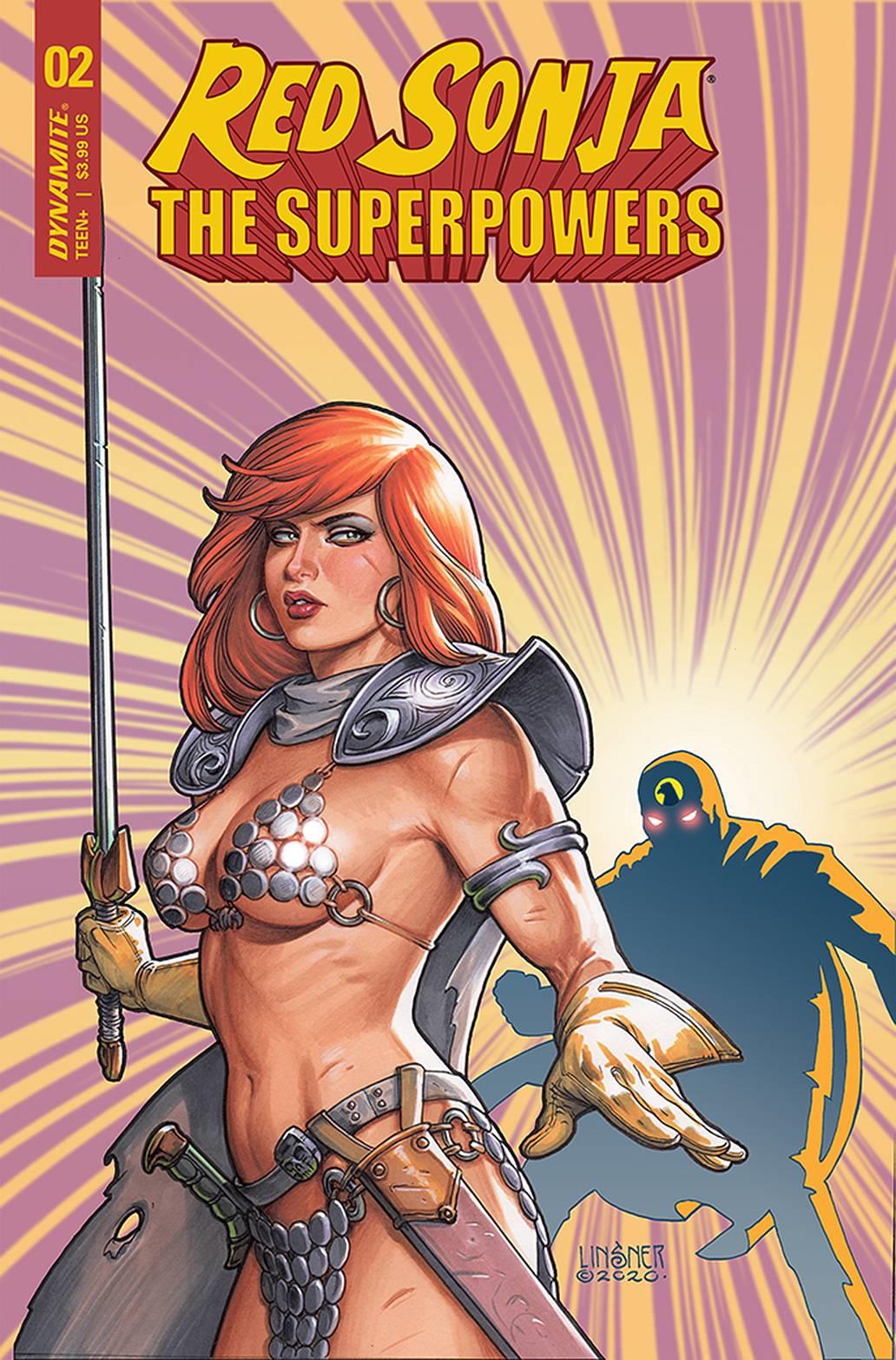 Red Sonja The Superpowers #2 Cvr B Linsner Dynamite Comic Book