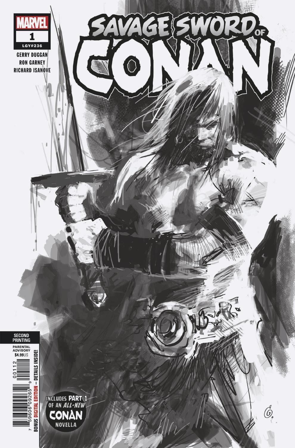 Savage Sword of Conan #1 2nd Ptg Garney Var Marvel Comics Comic Book