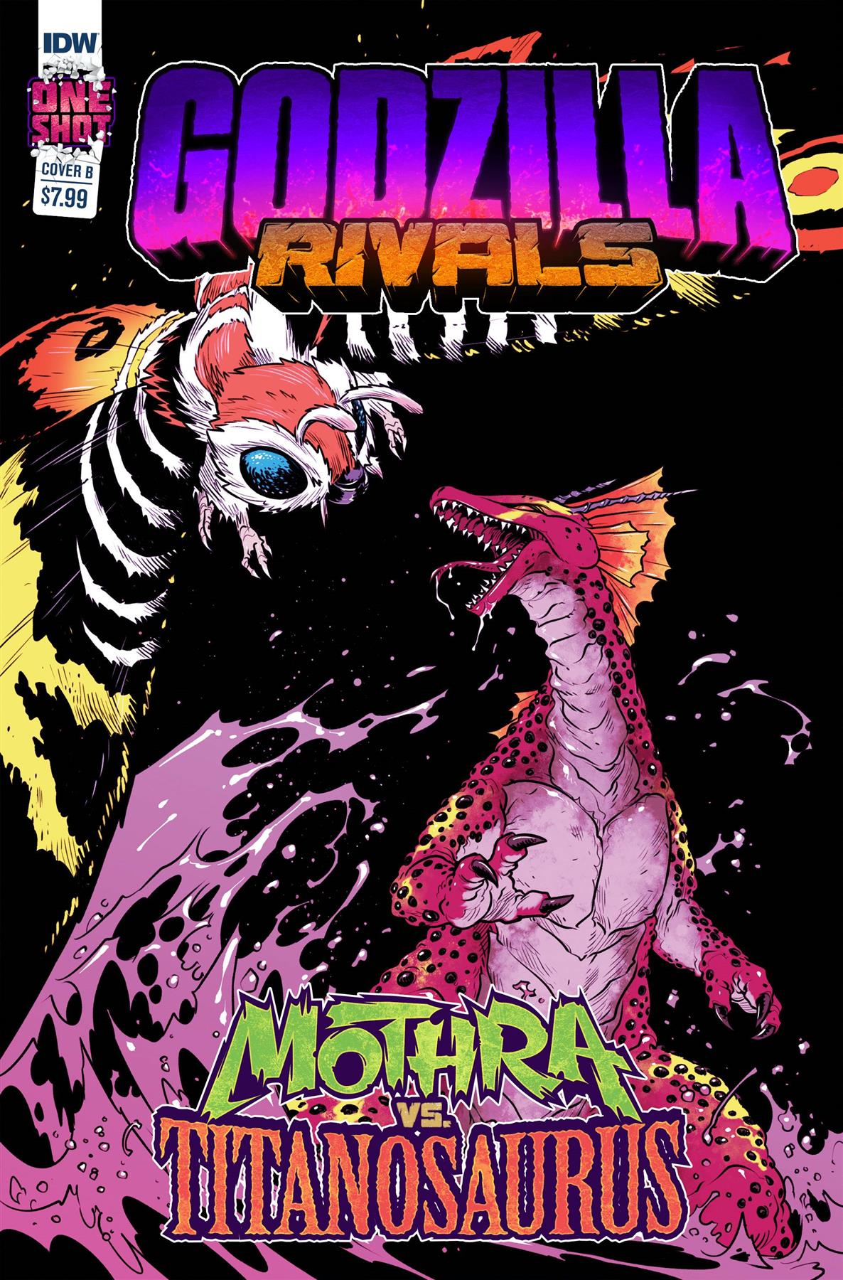 Godzilla Rivals Mothra Vs Titanosaurus Cvr B Campbell (mr) Idw Publishing Comic Book