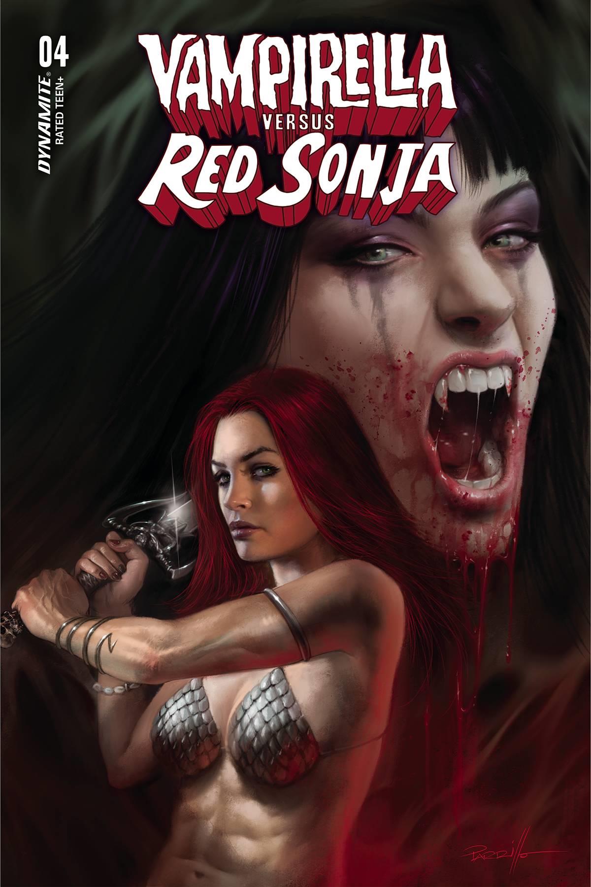 Vampirella Vs Red Sonja #4 Cvr A Parrillo Dynamite Comic Book