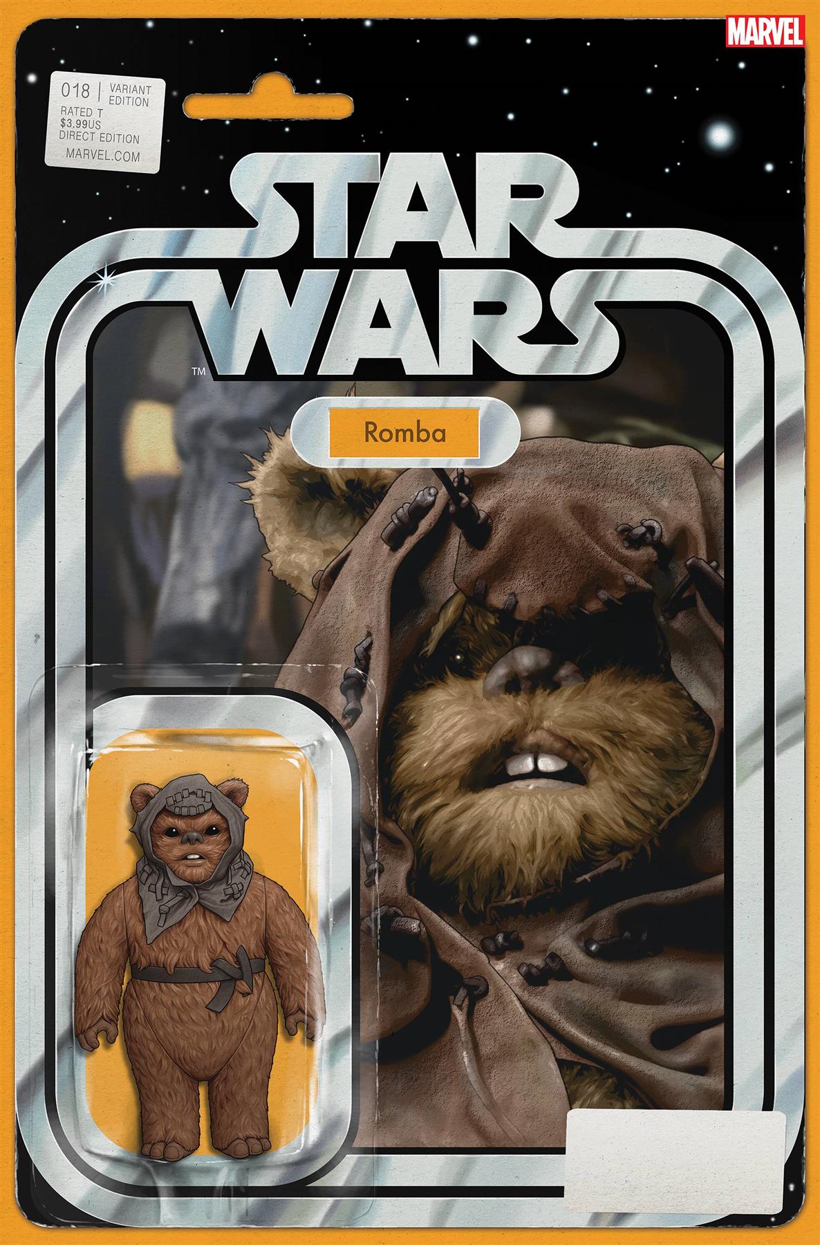 Star Wars #18 Jtc Action Figure Var Wobh (Jtc Action Figure Var Wobh) Marvel Prh Comic Book 2021