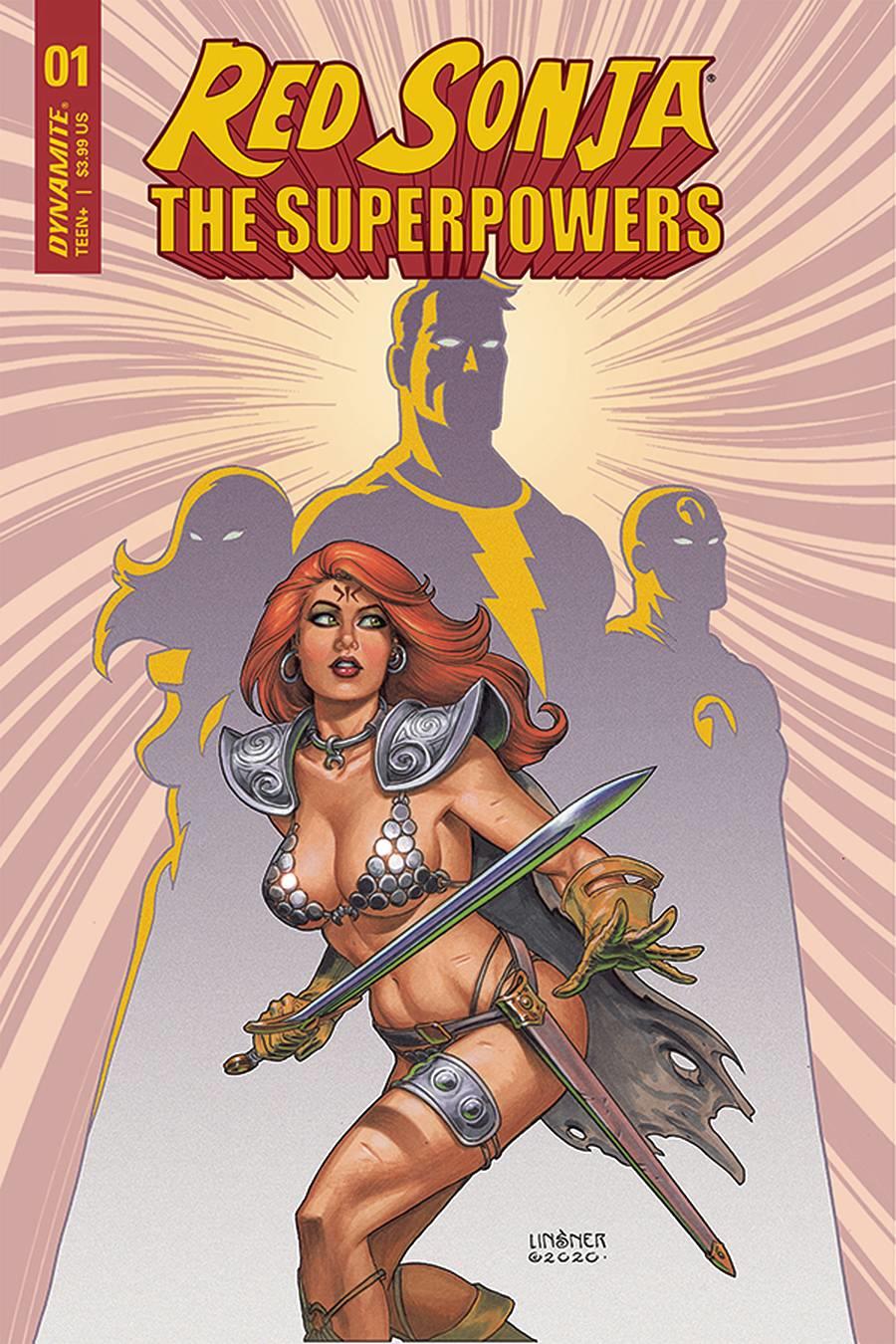 Red Sonja The Superpowers #1 Cvr B Linsner Dynamite Comic Book