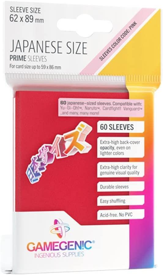 PRIME Japanese Sized Sleeves - Red TCG Gamegenic