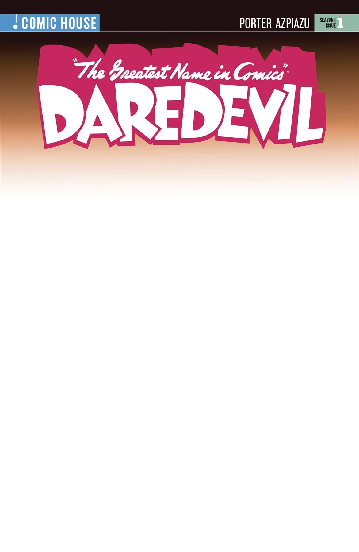 Greatest Name In Comics Daredevil #1 Cvr B Sketch Cover Var Lev Gleason - Comic House Comic Book