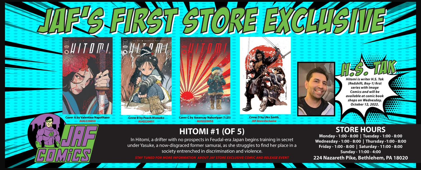Hitomi #1 JAF Store Exclusive Uko Smith Image Comics Comic Book