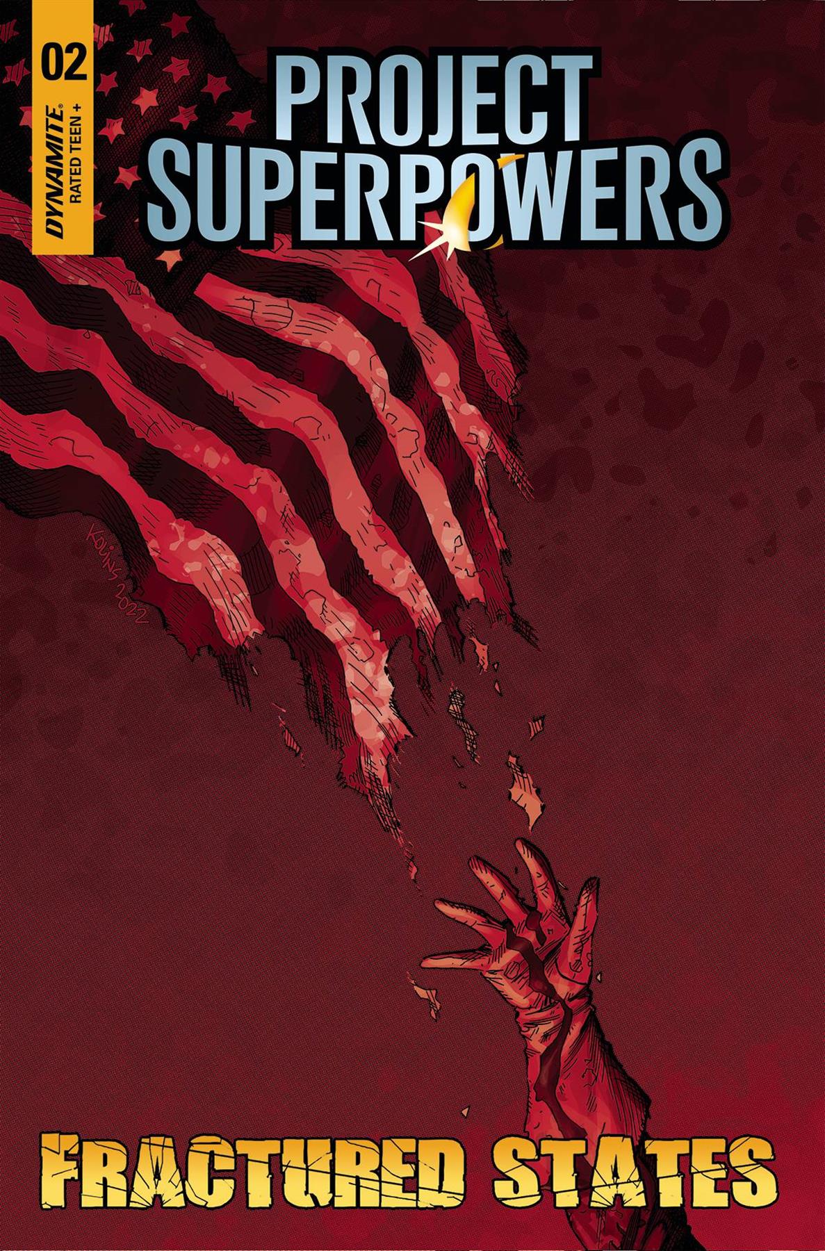 Project Superpowers Fractured States #2 Cvr B Kolins Dynamite Comic Book