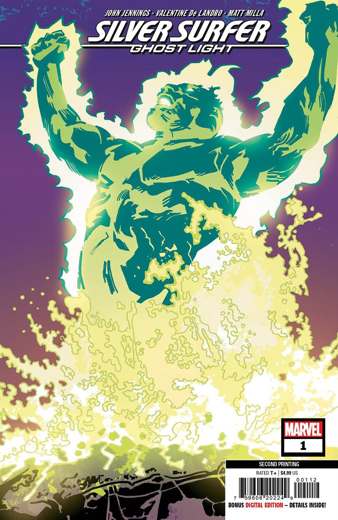Silver Surfer Ghost Light #1 2nd Ptg Valentine De Landro Var Marvel Prh Comic Book