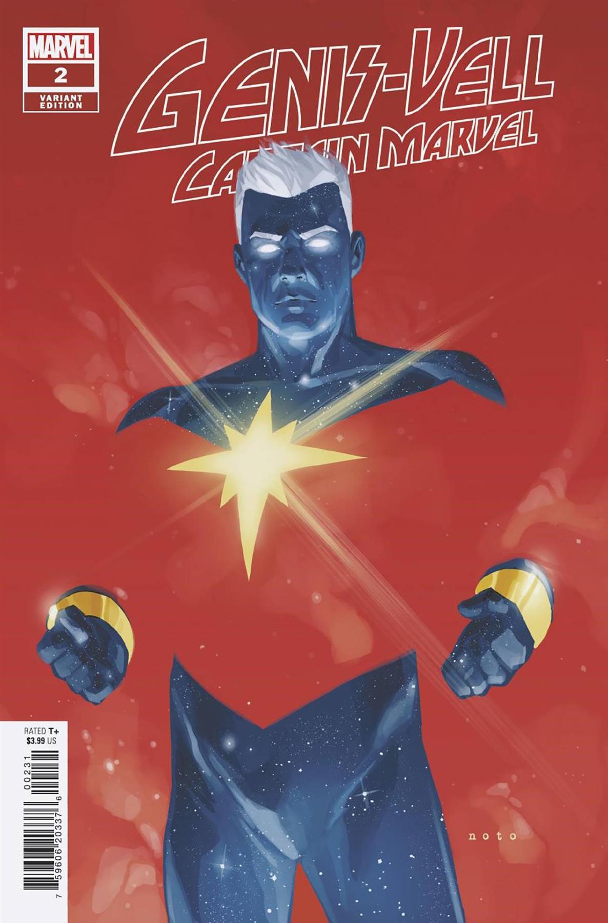 Genis-vell Captain Marvel #2 (Noto Var) Marvel Prh Comic Book 2022