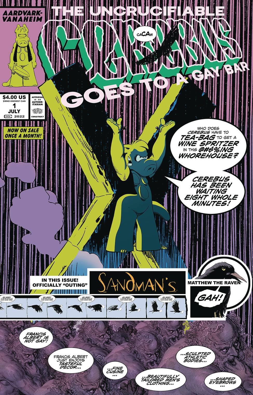 Cih Presents Uncrucifiable Cerebus Gay Bar One Shot (c: 0-1- Aardvark Vanaheim Comic Book