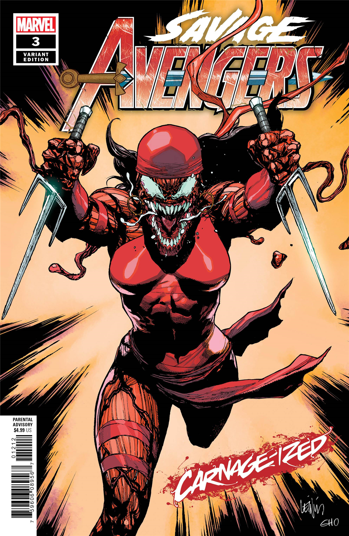 Savage Avengers #3 (Yu Carnage-ized Var) Marvel Comics Comic Book