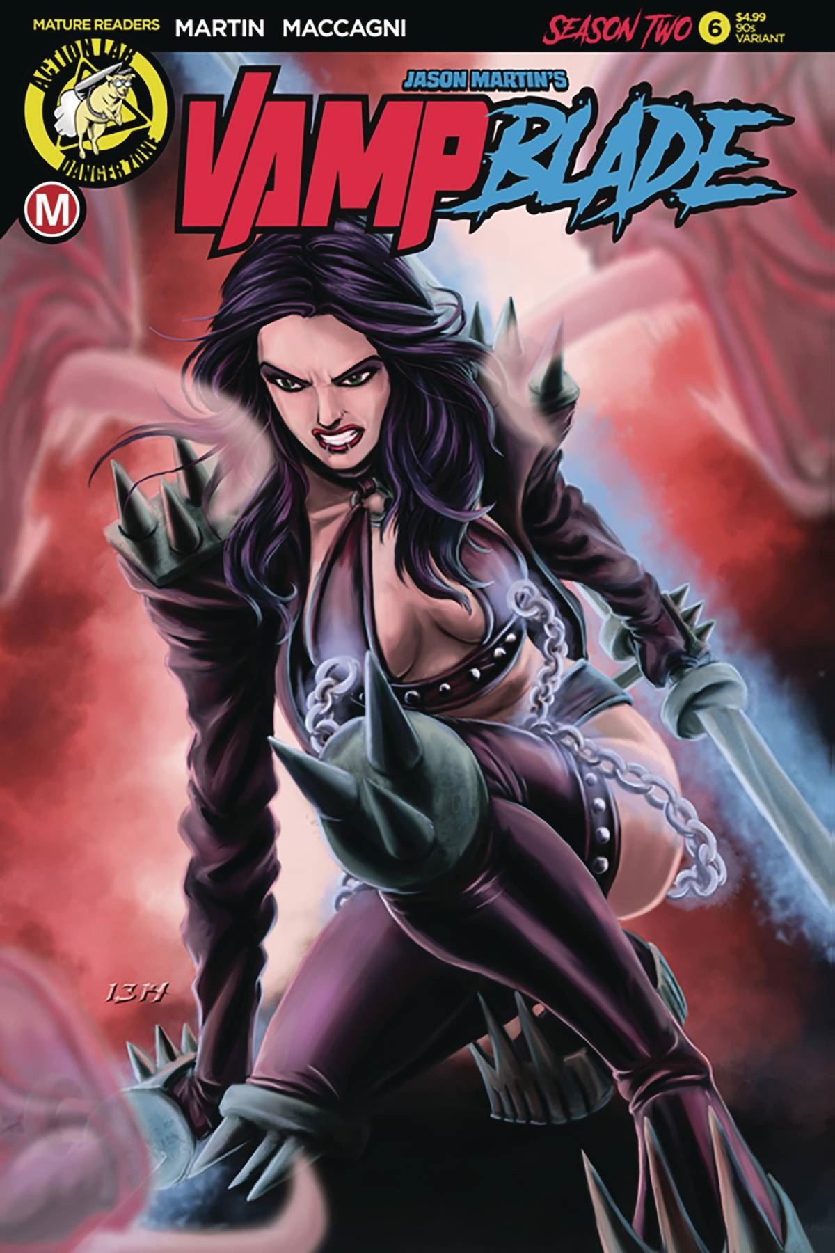 Vampblade Season Two #6 Cvr E 90s Var (Cvr E 90s Var) Action Lab - Danger Zone Comic Book