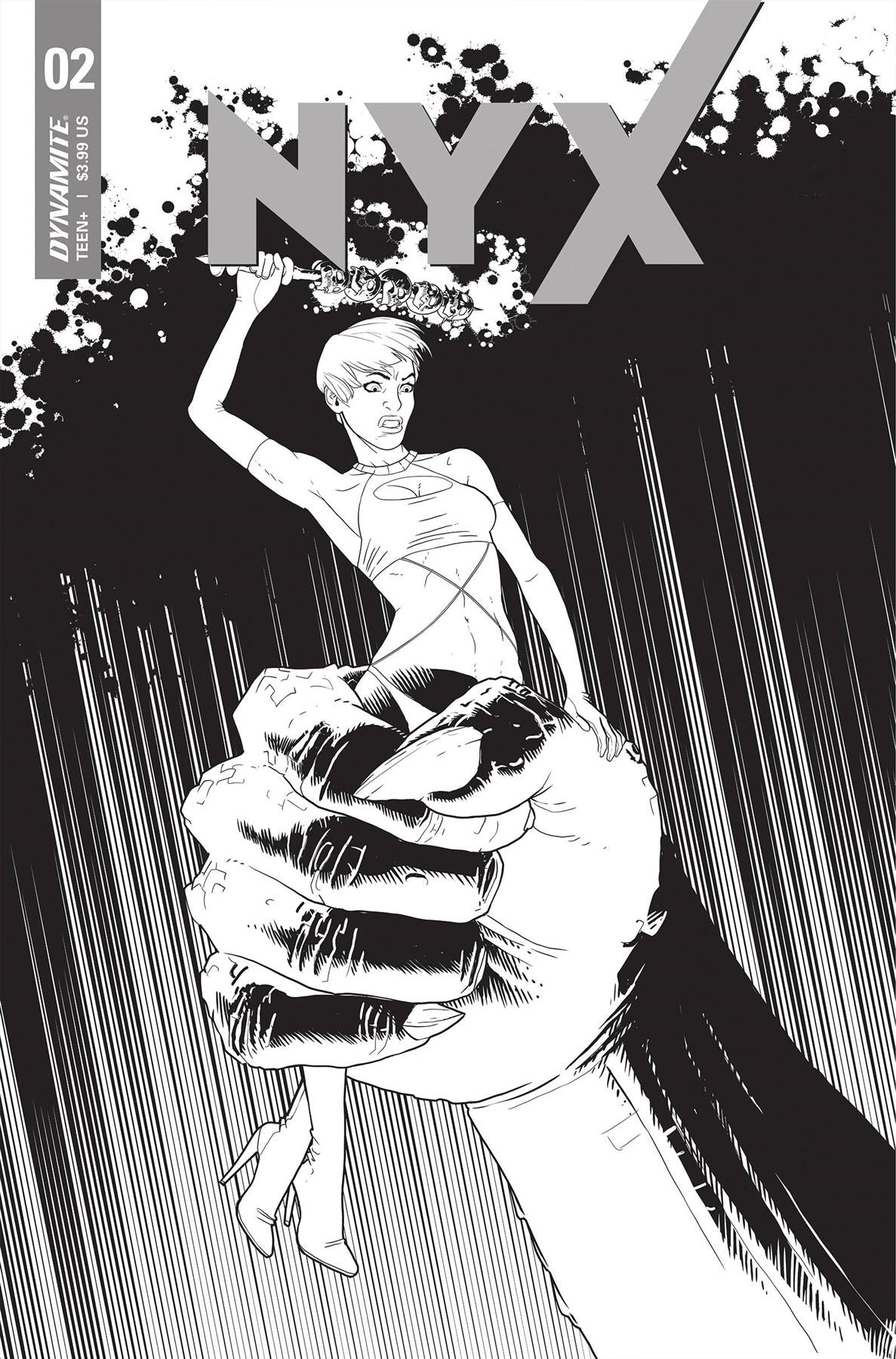 Nyx #2 Cvr E 10 Copy Incv Matteoni B&w Dynamite Comic Book