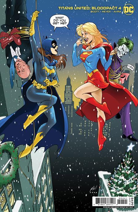 Titans United Bloodpact #4 (of 6) Cvr C Matt Haley Dc Holiday Card Card Stock Var DC Comics Comic Book