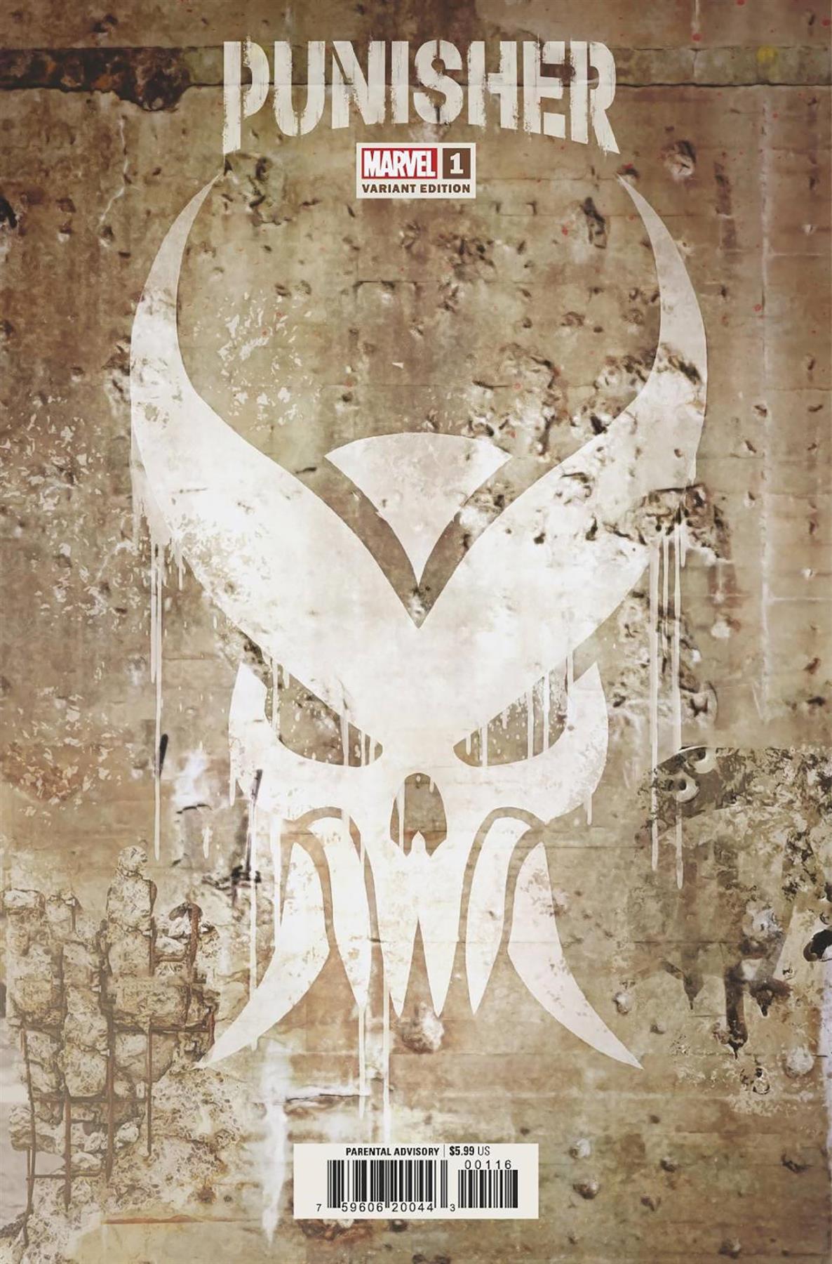 Punisher #1 Spoiler variant Marvel Prh Comic Book 2021