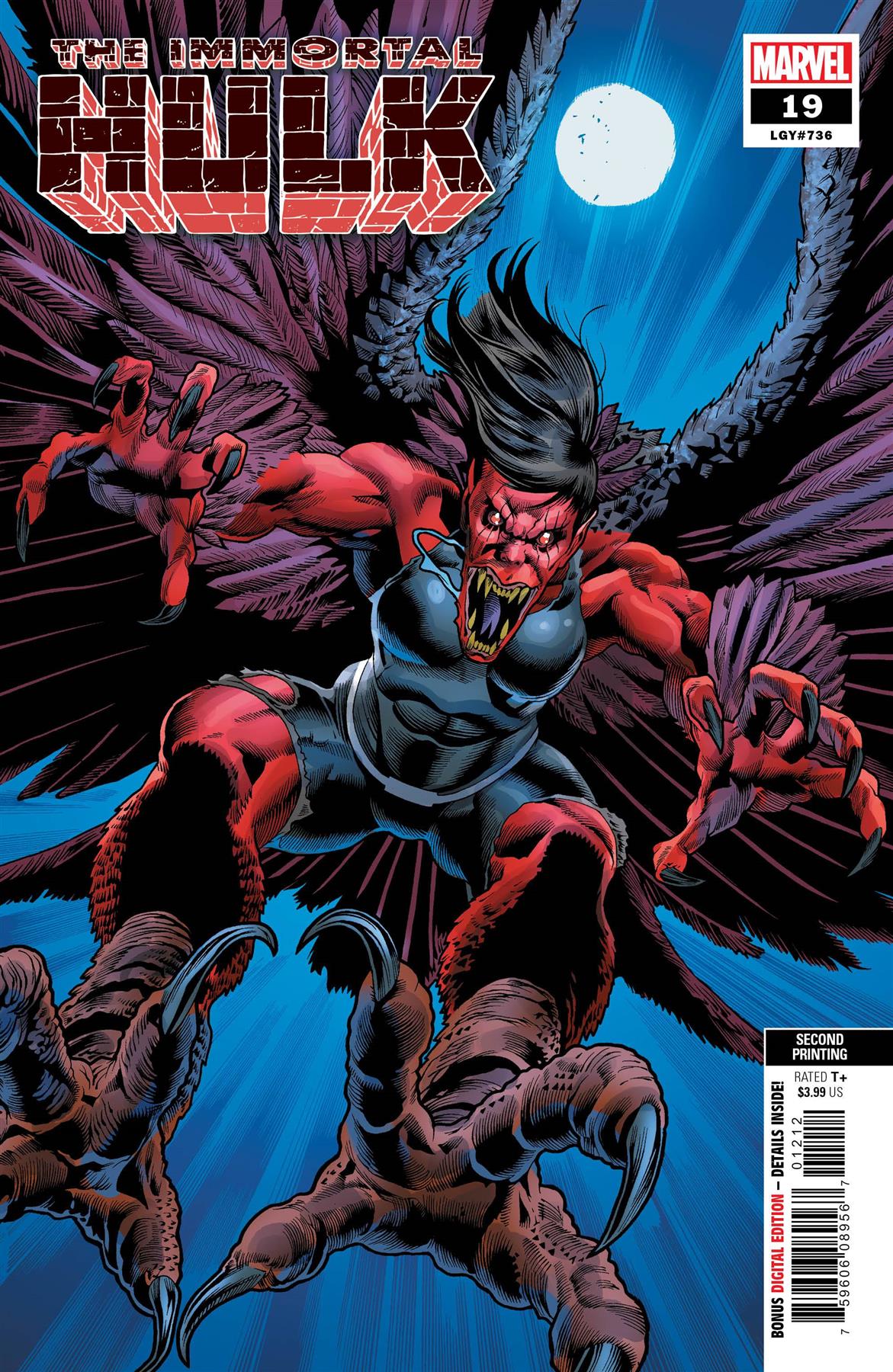 Immortal Hulk #19 2nd Ptg Bennet Var Marvel Comics Comic Book
