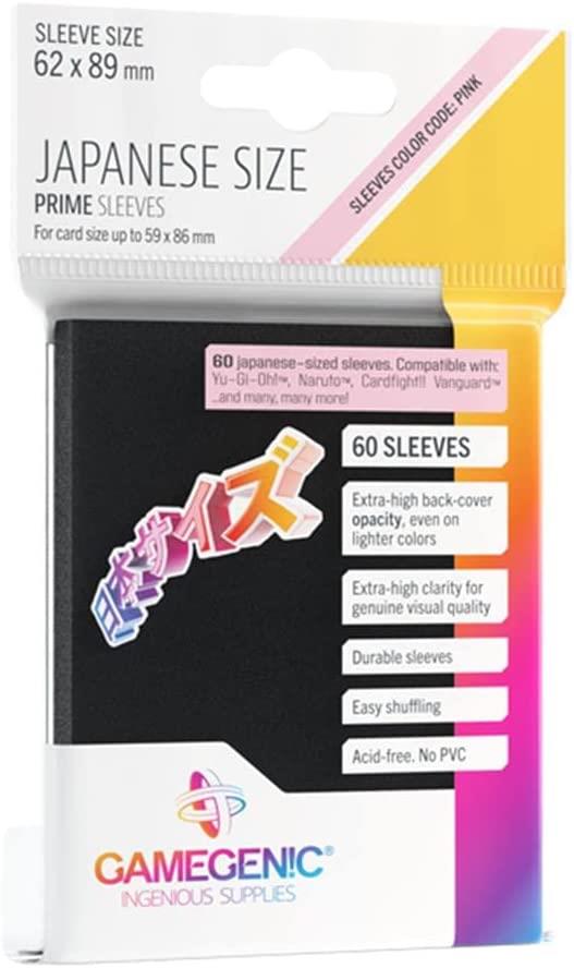 PRIME Japanese Sized Sleeves - Black TCG Gamegenic