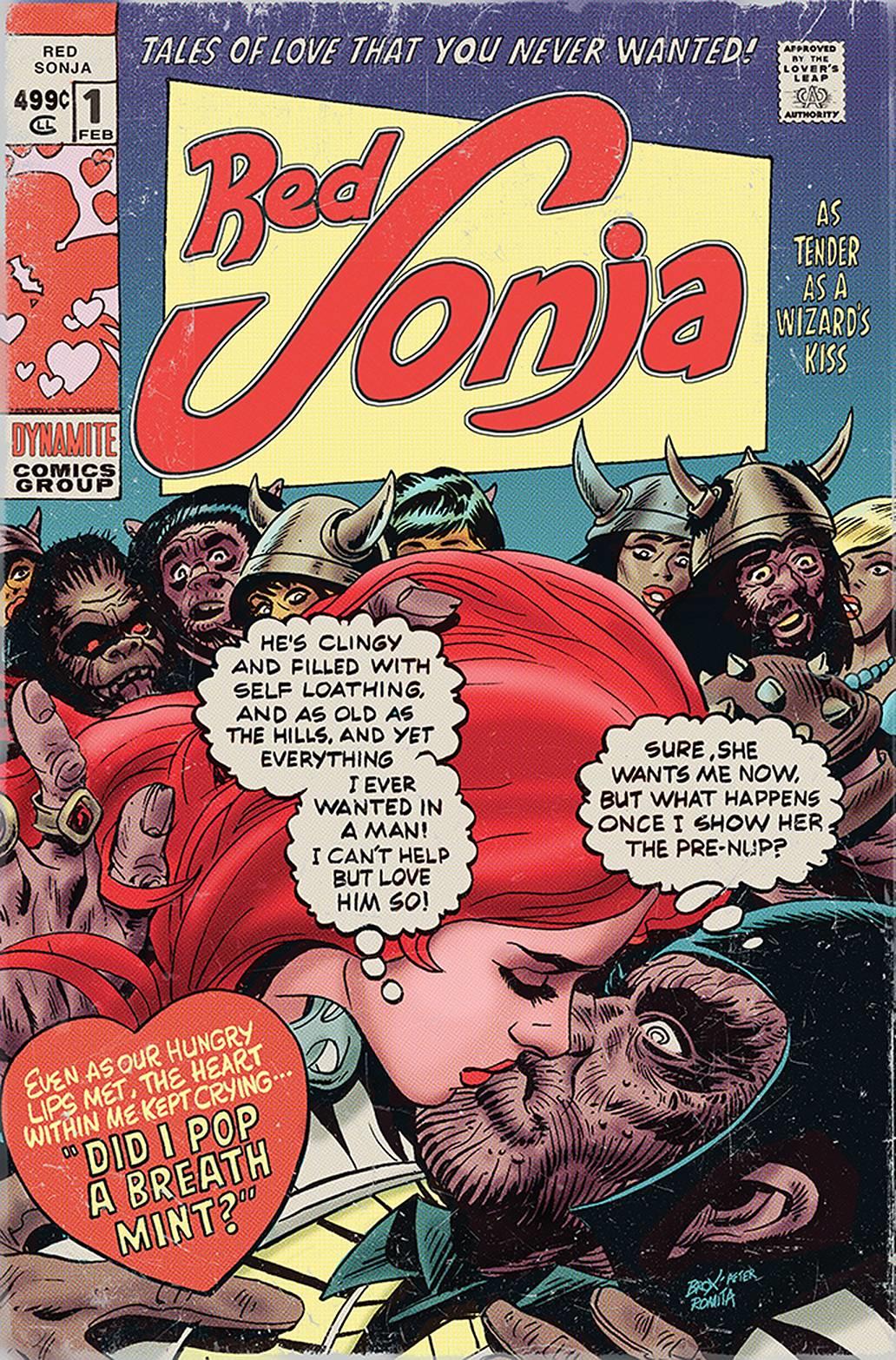 Red Sonja Valentines Sp One Shot Cvr B Broxton Dynamite Comic Book