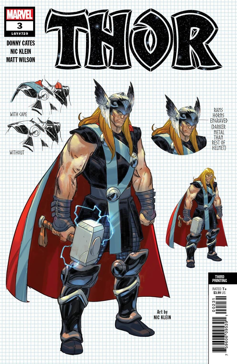 Thor #3 (3rd Ptg Klein Var) Marvel Comics Comic book