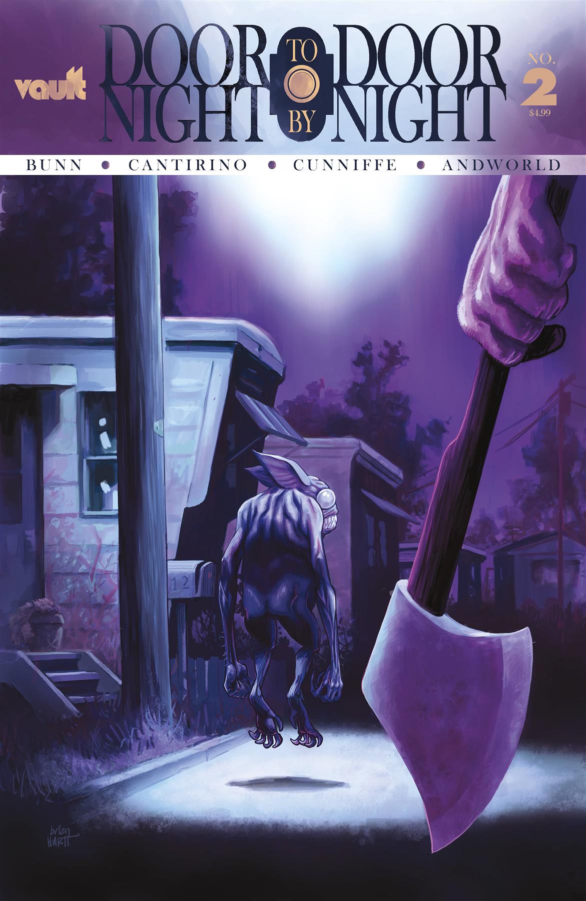 Door To Door Night By Night #2 Cvr A Hurtt (Cvr A Hurtt) Vault Comics Comic Book 2022