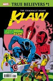 True Believers Criminally Insane Klaw #1 Marvel Comics Comic Book