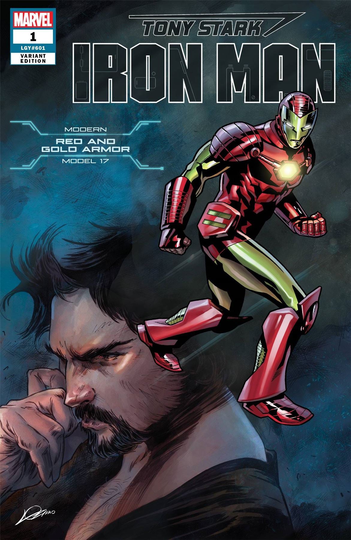 Tony Stark Iron Man #1 (Heroes Reborn Kurt Armor Var) Marvel Comics Comic Book