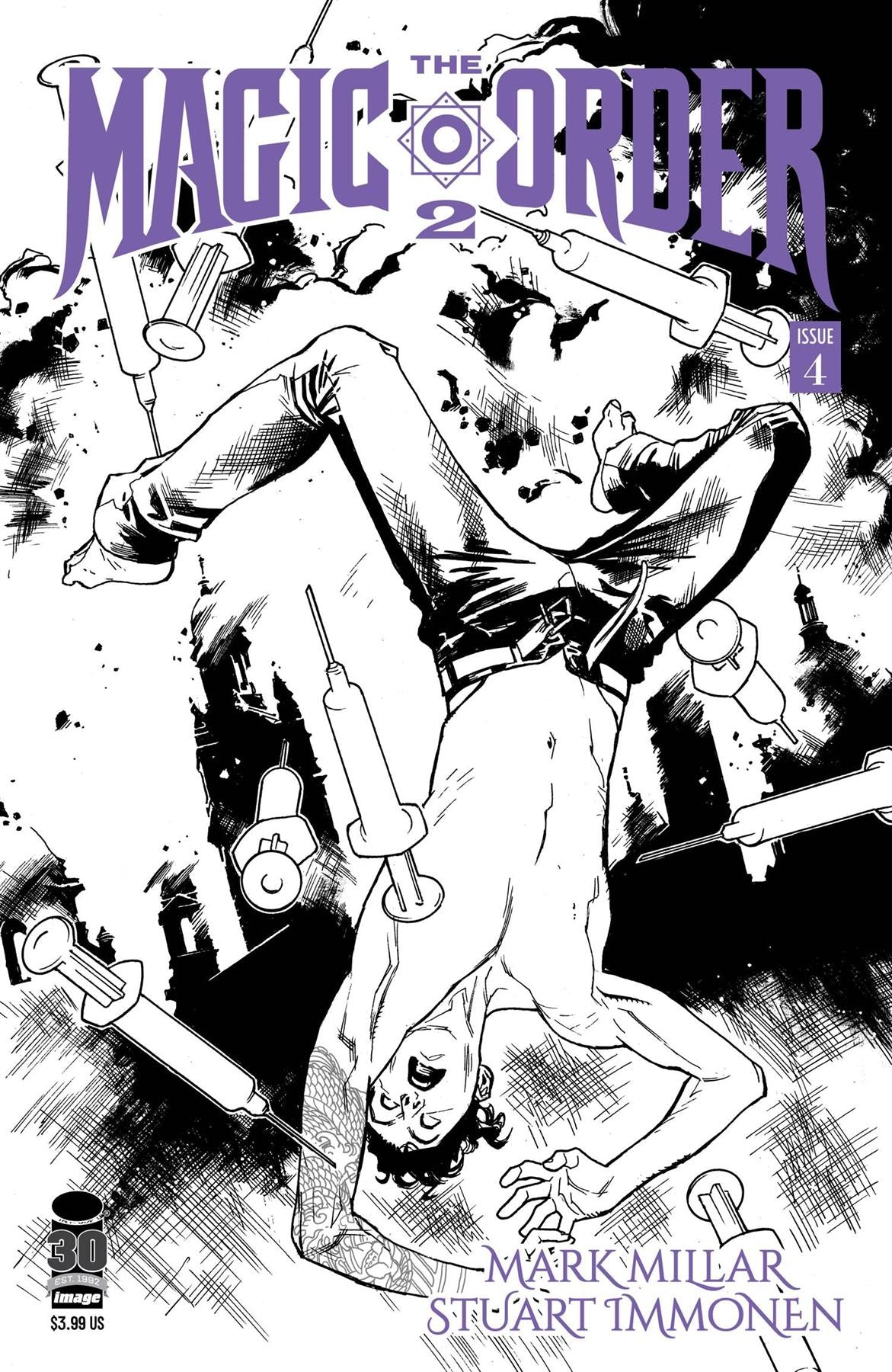 Magic Order 2 #4 (of 6) Cvr B Immonen B&w (mr) Image Comics Comic Book