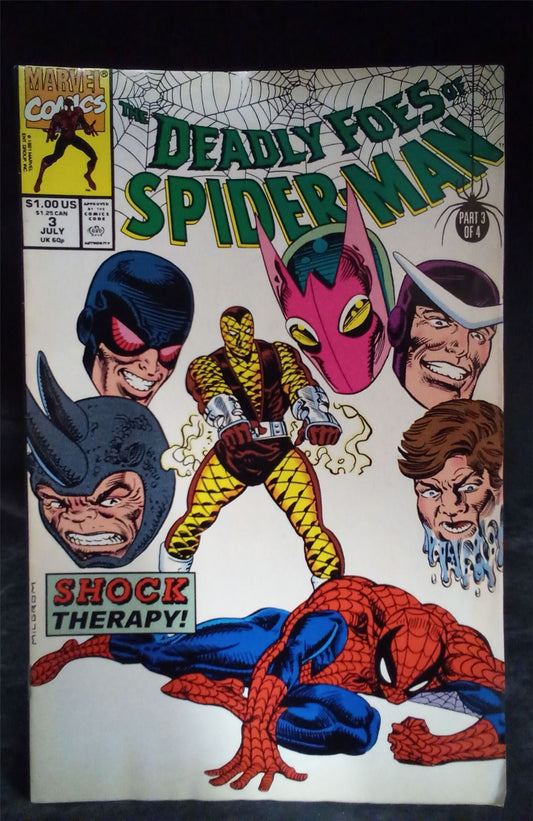 Deadly Foes of Spider-Man #3 1991 Marvel Comic Book