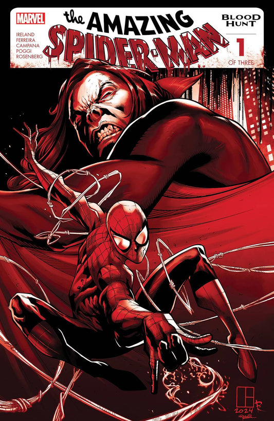 Amazing Spider-man Blood Hunt #1 (of 3) 2nd Ptg Blood Soaked Marvel Prh Comic Book