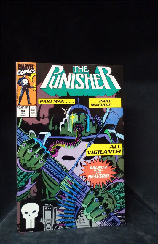 The Punisher #34 Direct Edition 1990 Marvel Comics Comic Book