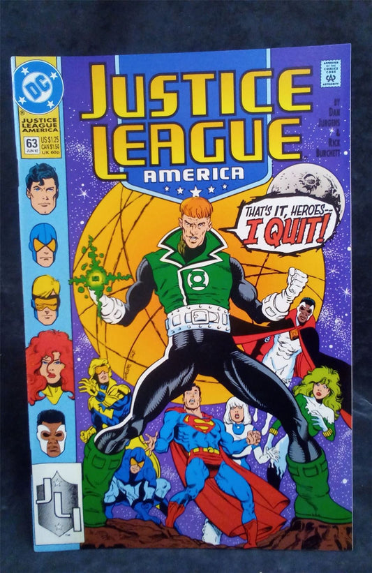 Justice League America #63 1992 DC Comics Comic Book