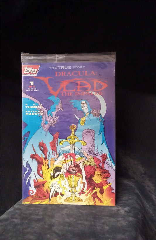 Dracula: Vlad the Impaler #1 *sealed w/ trading cards* 1993  Comic Book