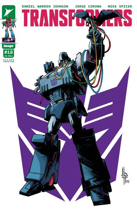 Transformers #18 2nd Ptg Cvr A Jason Howard Decepticon Cvr Image Comics Comic Book