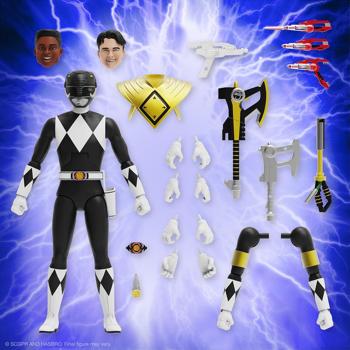 Power Rangers Ultimates W3 Black Ranger Action Figure