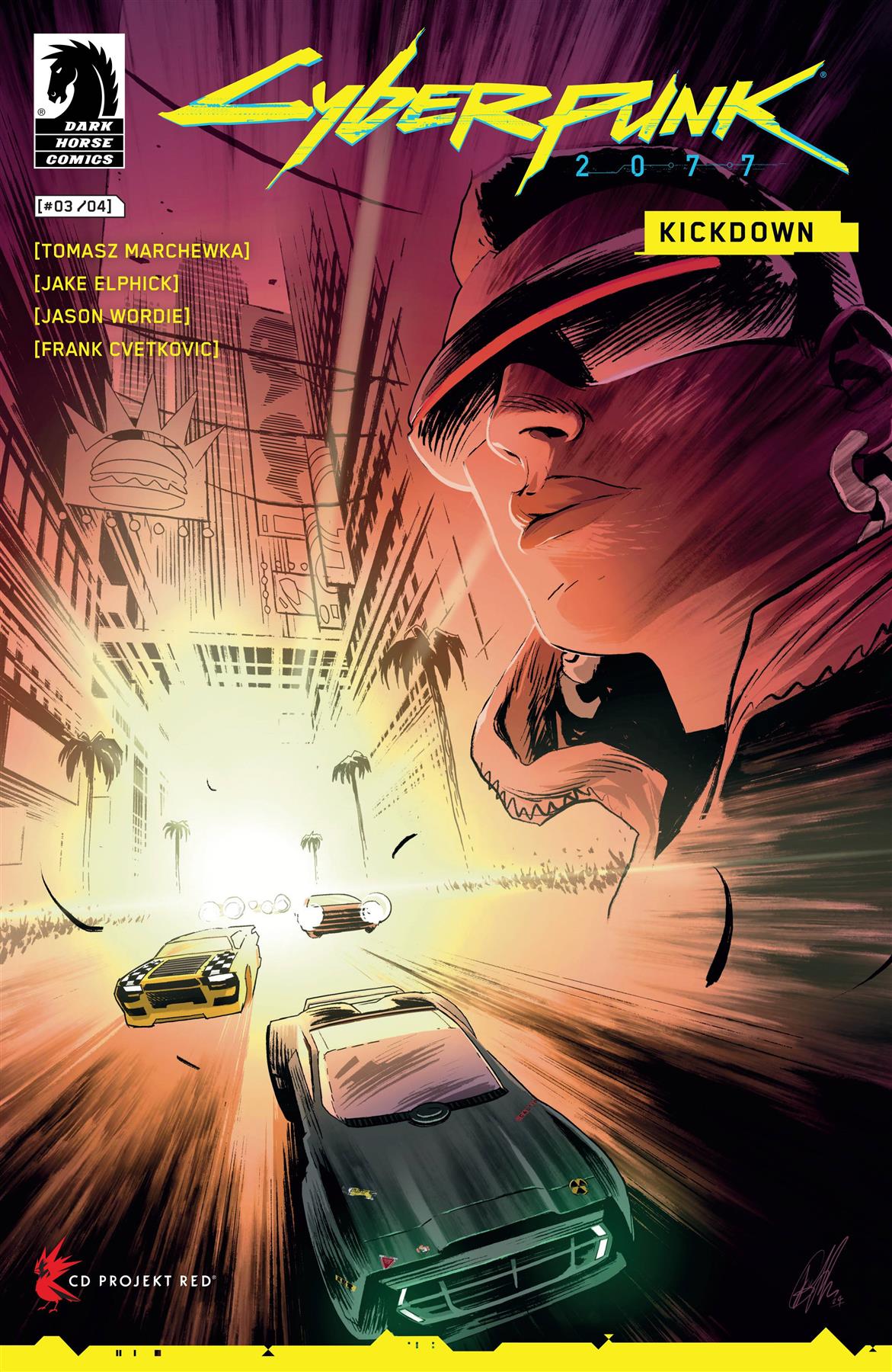 Cyberpunk 2077 Kickdown #3 Cvr A Elphick Dark Horse Prh Comic Book