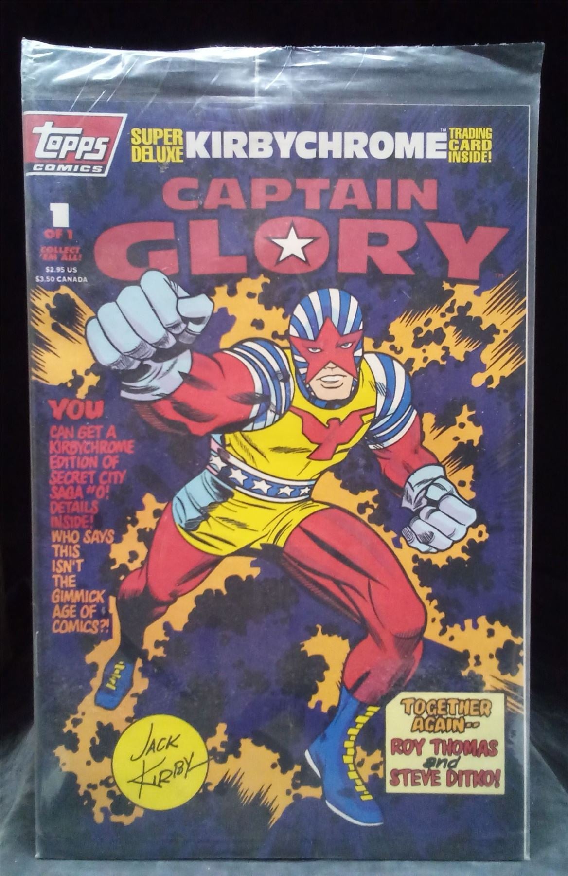 Captain Glory *Sealed* w/ trading cards 1993 Not Specified Comic Book